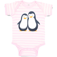 Aquatic Twin Penguins Flightless Birds