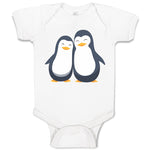 Baby Clothes Aquatic Twin Penguins Flightless Birds Baby Bodysuits Cotton