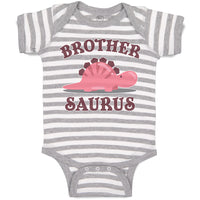 Baby Clothes Brother Stegosaurus Dinosaur Reptile Herbivorous Baby Bodysuits