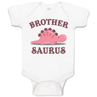 Baby Clothes Brother Stegosaurus Dinosaur Reptile Herbivorous Baby Bodysuits