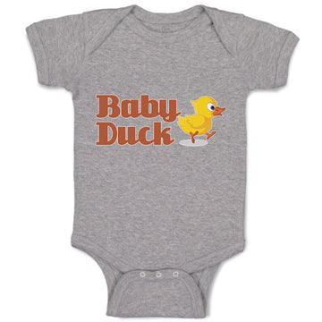 Baby Clothes Duckling Baby Duck Aquatic Bird with Beak Baby Bodysuits Cotton
