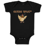 Baby Clothes Chicken Guess What Question Mark Domesticated Fowl Baby Bodysuits