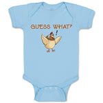 Baby Clothes Chicken Guess What Question Mark Domesticated Fowl Baby Bodysuits