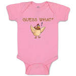 Baby Clothes Chicken Guess What Question Mark Domesticated Fowl Baby Bodysuits