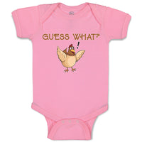 Baby Clothes Chicken Guess What Question Mark Domesticated Fowl Baby Bodysuits