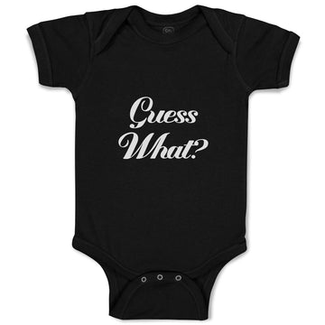 Baby Clothes Guess What Question Mark Doubt Sign Baby Bodysuits Cotton