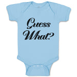 Baby Clothes Guess What Question Mark Doubt Sign Baby Bodysuits Cotton