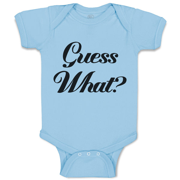 Baby Clothes Guess What Question Mark Doubt Sign Baby Bodysuits Cotton
