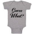 Baby Clothes Guess What Question Mark Doubt Sign Baby Bodysuits Cotton