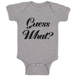 Baby Clothes Guess What Question Mark Doubt Sign Baby Bodysuits Cotton