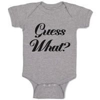 Baby Clothes Guess What Question Mark Doubt Sign Baby Bodysuits Cotton