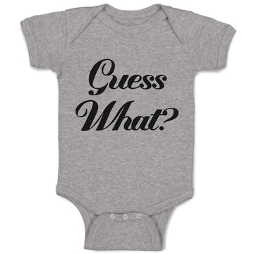 Baby Clothes Guess What Question Mark Doubt Sign Baby Bodysuits Cotton