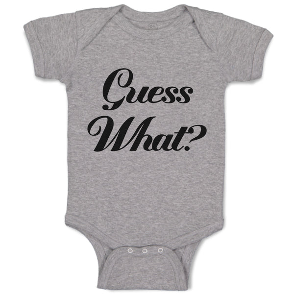 Baby Clothes Guess What Question Mark Doubt Sign Baby Bodysuits Cotton