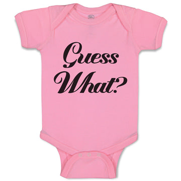 Baby Clothes Guess What Question Mark Doubt Sign Baby Bodysuits Cotton