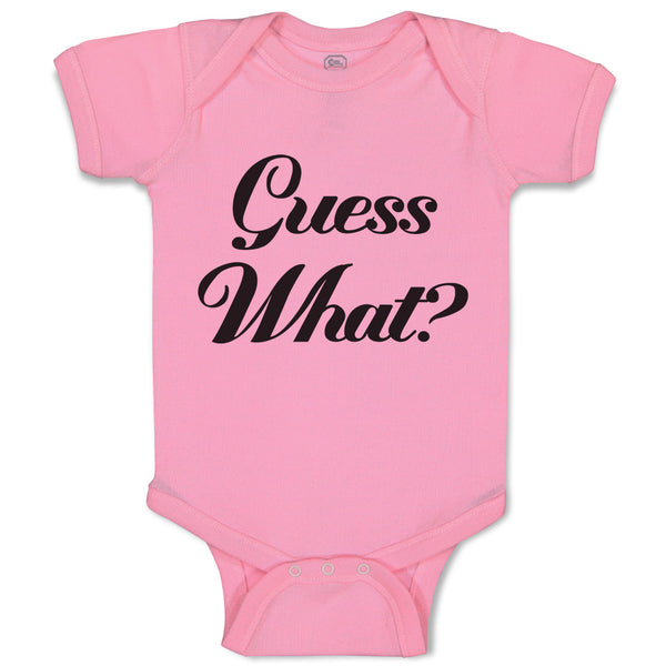 Baby Clothes Guess What Question Mark Doubt Sign Baby Bodysuits Cotton