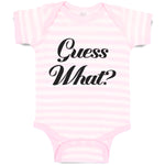 Baby Clothes Guess What Question Mark Doubt Sign Baby Bodysuits Cotton