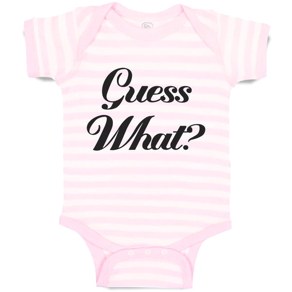 Baby Clothes Guess What Question Mark Doubt Sign Baby Bodysuits Cotton