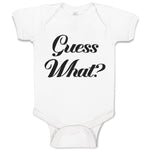 Baby Clothes Guess What Question Mark Doubt Sign Baby Bodysuits Cotton
