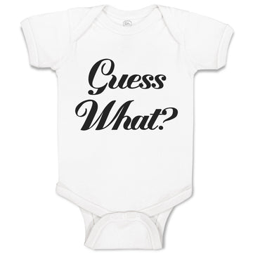Baby Clothes Guess What Question Mark Doubt Sign Baby Bodysuits Cotton
