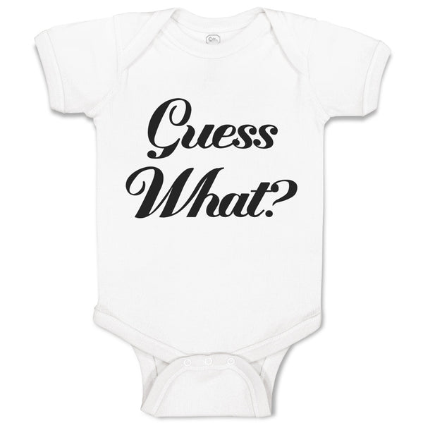 Baby Clothes Guess What Question Mark Doubt Sign Baby Bodysuits Cotton