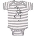 Baby Clothes Stork Bird with Beak Crane Brings New Born Baby Bodysuits Cotton