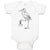 Baby Clothes Stork Bird with Beak Crane Brings New Born Baby Bodysuits Cotton