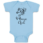 Baby Clothes Horse Tattoo Girl Animal Head Baby Bodysuits Boy & Girl Cotton