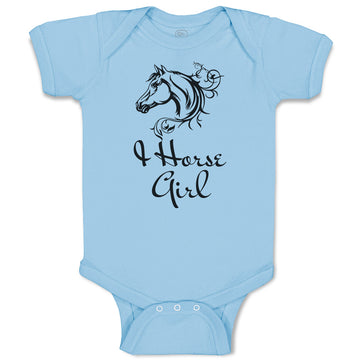 Baby Clothes Horse Tattoo Girl Animal Head Baby Bodysuits Boy & Girl Cotton