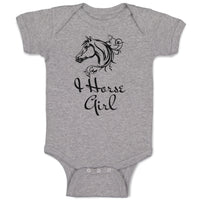 Baby Clothes Horse Tattoo Girl Animal Head Baby Bodysuits Boy & Girl Cotton