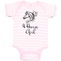 Baby Clothes Horse Tattoo Girl Animal Head Baby Bodysuits Boy & Girl Cotton