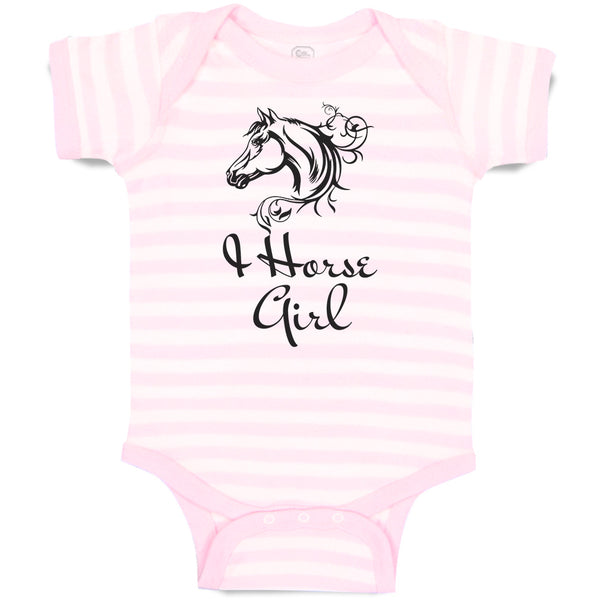 Baby Clothes Horse Tattoo Girl Animal Head Baby Bodysuits Boy & Girl Cotton