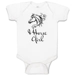 Baby Clothes Horse Tattoo Girl Animal Head Baby Bodysuits Boy & Girl Cotton