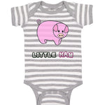 Pink Pig Saying Little Ham Farm