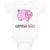Baby Clothes Pink Pig Saying Little Ham Farm Baby Bodysuits Boy & Girl Cotton