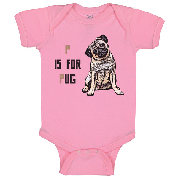 Pug with P Is for Pug Dog Lover Pet