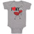 Baby Clothes I Love My Ant Membrane Winged Insect Baby Bodysuits Cotton