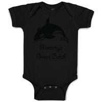 Baby Clothes Mommy's Great Catch Shark Ocean Sea Life Baby Bodysuits Cotton