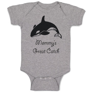 Baby Clothes Mommy's Great Catch Shark Ocean Sea Life Baby Bodysuits Cotton