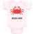 Baby Clothes Beach Bum Crab Ocean Sea Life Baby Bodysuits Boy & Girl Cotton