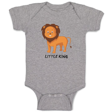 Baby Clothes Lion Little King Animals Safari Baby Bodysuits Boy & Girl Cotton