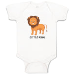 Baby Clothes Lion Little King Animals Safari Baby Bodysuits Boy & Girl Cotton