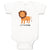 Baby Clothes Lion Little King Animals Safari Baby Bodysuits Boy & Girl Cotton