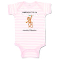 Baby Clothes Mommy's Little Chunky Monkey Animals Safari Baby Bodysuits Cotton