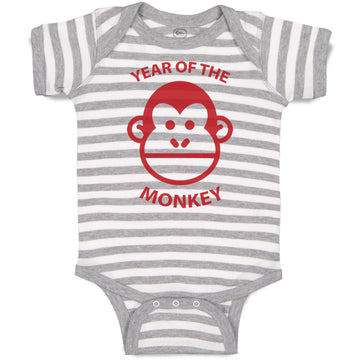 Baby Clothes Year of The Monkey Safari Baby Bodysuits Boy & Girl Cotton