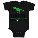 Baby Clothes Rawr Means I Love You in Dinosaur Dinosaurs Dino Trex Cotton