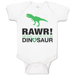 Baby Clothes Rawr Means I Love You in Dinosaur Dinosaurs Dino Trex Cotton