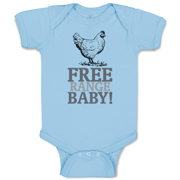 Baby Clothes Free Range Baby! Chicken Farm Baby Bodysuits Boy & Girl Cotton