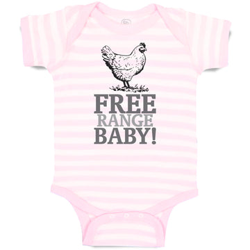 Baby Clothes Free Range Baby! Chicken Farm Baby Bodysuits Boy & Girl Cotton