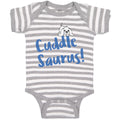 Baby Clothes Cuddle Saurus! Dinosaurs Dinosaurs Dino Trex Baby Bodysuits Cotton