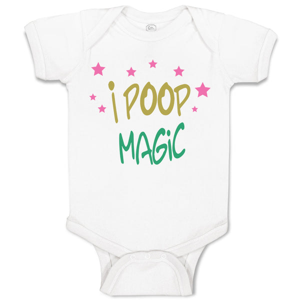 Baby Clothes I Poop Magic Unicorn Funny Humor Baby Bodysuits Boy & Girl Cotton